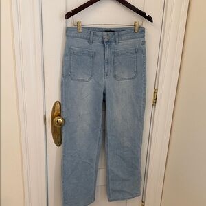 Quince (size 29) Light Wash Women's Straight-Leg Jeans